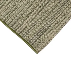 Green Woven Lines Indoor/Outdoor Accent Rug, 2x2