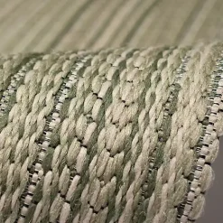 Green Woven Lines Indoor/Outdoor Accent Rug, 2x3