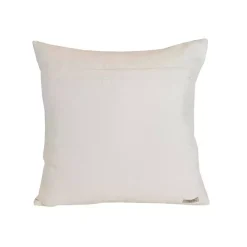 Green Woven Wide Stripe Indoor/Outdoor Pillow