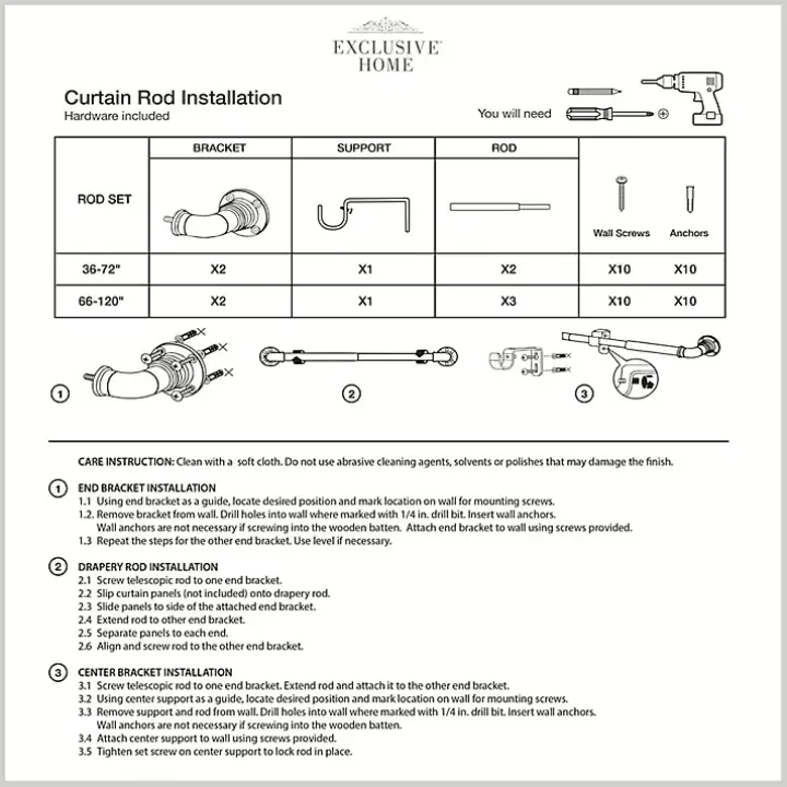 Gunmetal Hyde Wrap Around Curtain Rod, 120 in.