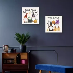 Halloween Gnomes Canvas Art Prints, Set of 2