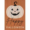 Halloween Jack O Lantern Wood Wall Plaque
