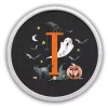 Halloween Monogram I White Framed Wall Plaque