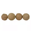 Handmade Jute Rope Orbs, Set of 4