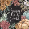 Happy Fall, Y'all Chalkboard Canvas Wall Art