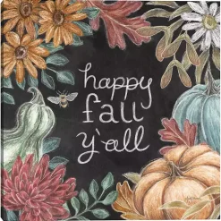 Happy Fall, Y'all Chalkboard Canvas Wall Art