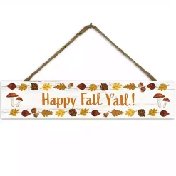 Happy Fall Y'all Hanging Wall Plaque