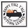 Happy Fall Y'all Pumpkin Truck Framed Wall Plaque