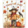 Happy Fall Y'all Scarecrow Wall Plaque
