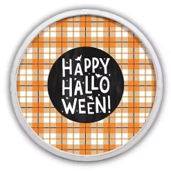 Happy Halloween White Framed Canvas Art Print