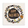 Happy Halloween Wreath Canvas Art Print