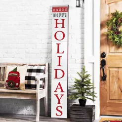 Happy Holidays Snowflake Christmas Porch Board