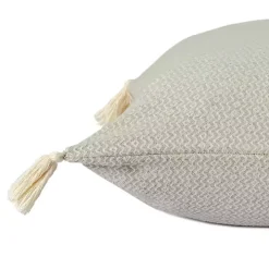 Harbor Chevron Organic Cotton Throw Pillow