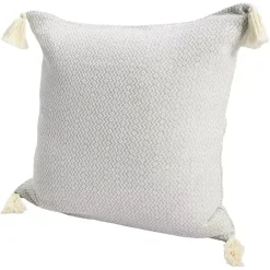 Harbor Chevron Organic Cotton Throw Pillow