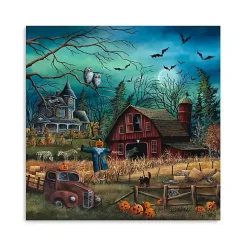 Haunted Farm Canvas Art Print, 40x40