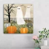 Haunted Pumpkin Patch Halloween Wall Plaque