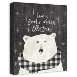 Have a Beary Merry Christmas Canvas Art Print