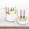 Have a Holly Jolly Christmas Elf Mugs, Set of 2