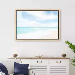Hawaiian Beach Framed Canvas Art Print