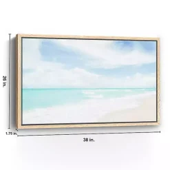 Hawaiian Beach Framed Canvas Art Print