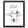 He is Risen Lamb Framed Canvas Art Print