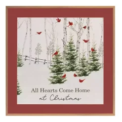 Hearts Come Home at Christmas Framed Art Print