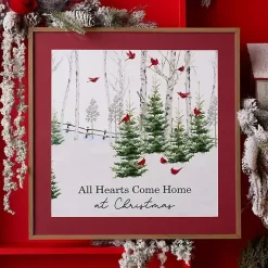 Hearts Come Home at Christmas Framed Art Print