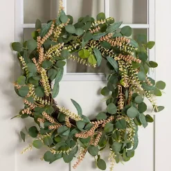 Heather Wheat and Eucalyptus Wreath