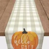 Hello Fall Buffalo Check Table Runner