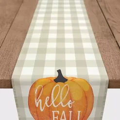 Hello Fall Buffalo Check Table Runner