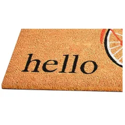 Hello Floral Bicycle Doormat