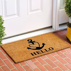 Hello Heart Anchor Doormat