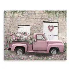 Hideaway Pink Truck Canvas Art Print