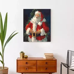 Ho Ho Ho Santa Claus Canvas Art Print