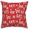 Ho Ho Ho Snowflake Throw Pillow