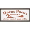 Hocus Pocus Broom Framed Wall Plaque