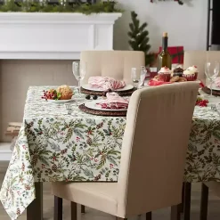 Holiday Berries Tablecloth, 52 in.