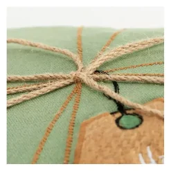 Holiday Gift Tags Embroidered Lumbar Pillow