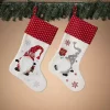 Holiday Gnome Christmas Stockings, Set of 2