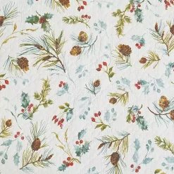 Holly and Pinecone Reversible Table Runner
