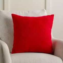 Holly Jolly Embroidered Pillow