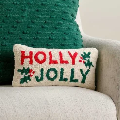 Holly Jolly Mistletoe Mini Pillow