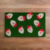 Holly Santa Christmas Doormat