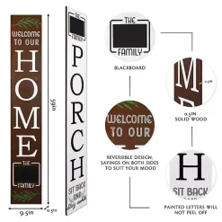 Home Chalk Board Two-Sided Porch Board