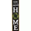 Home Sweet Home Wreath Black Porch Board
