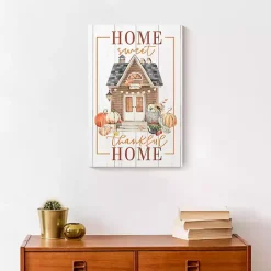 Home Sweet Thankful Home Canvas Art Print
