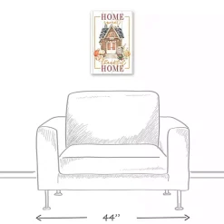 Home Sweet Thankful Home Canvas Art Print