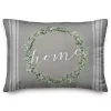 Home Wreath Indoor/Outdoor Lumbar Pillow