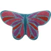Hooked Butterfly Throw Pillow