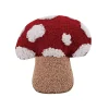 Hooked Mushroom Shaped Throw Pillow